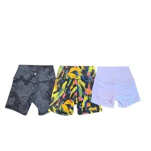 lululemon athletica Women's Athletic Shorts - Black, Yellow, Purple